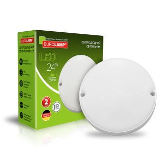 LED Світильник круглий накладний ЖКХ 24W-5000K EUROLAMP