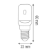 Лампа SMD LED 4W 6400K E14 360Lm 220-240V пластик GIGA-4