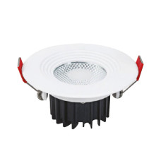 Світильник вбудований LED 5W 6400K 341Lm 85-265V d-90мм білий кругл. VANESSA-5