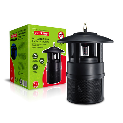 EUROLAMP Світильник для знищення комах вуличний з вентилятором 4W 12V IPX4