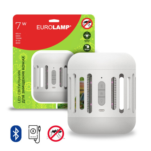 EUROLAMP LED Світильник для знищення комах 7W+Bluetooth