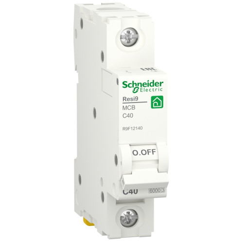 Автоматический выключатель 6kA 1P 40A C, Resi9 Schneider Electric R9F12140 – надежная защита электросети от перегрузок и коротких замыканий