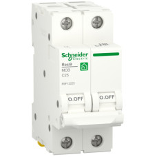 Автоматический выключатель 6kA 2P 25A C, Resi9 Schneider Electric R9F12225