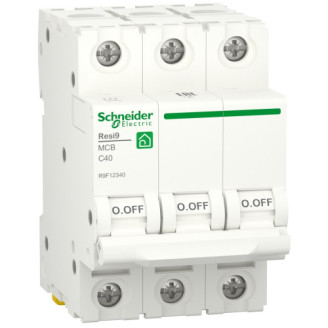 Автоматический выключатель 6kA 3P 40A C, Resi9 Schneider Electric R9F12340