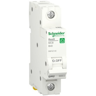 Автоматический выключатель 6kA 1P 40A В, Resi9 Schneider Electric R9F02140