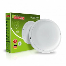 LED Світильник круглий накладний ЖКХ18W-5000K EUROLAMP