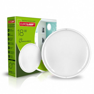 LED Світильник круглий накладний ЖКХ з датчиком руху 12W-5000K EUROLAMP