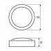 LED Світильник круглий накладний ЖКГ 8W-5500K EUROLAMP
