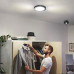 Датчик руху EUROELECTRIC стельовий 360° чорний