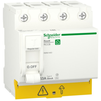 Устройство защитного отключения 4P 63A 30mA А, Resi9 Schneider Electric R9R61463