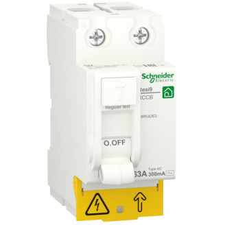 Устройство защитного отключения 2P 63A 300mA АС, Resi9 Schneider Electric R9R54263