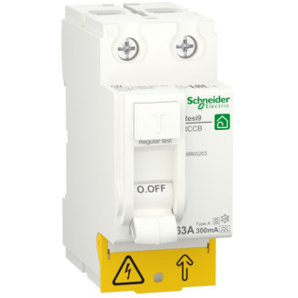 Устройство защитного отключения 2P 63A 300mA А-S, Resi9 Schneider Electric R9R65263