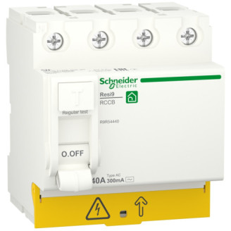 Устройство защитного отключения 4P 40A 300mA АС, Resi9 Schneider Electric R9R54440