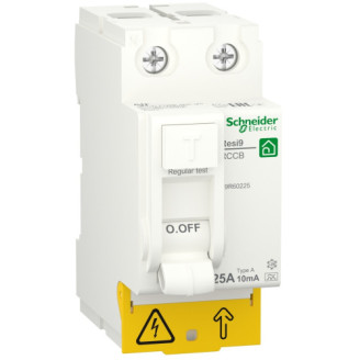 Устройство защитного отключения 2P 25A 10mA А, Resi9 Schneider Electric R9R60225