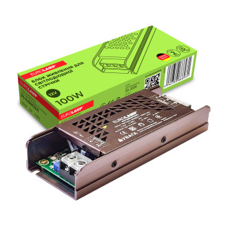 Блок живлення для світлодіодної стрічки 100W 12V 8,33A EUROLAMP