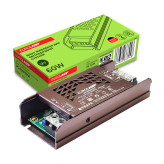 Блок живлення для світлодіодної стрічки 60W 12V 5A EUROLAMP