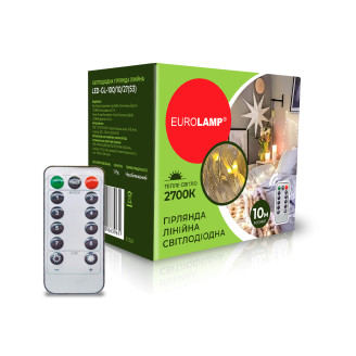 LED Гірлянда лінійна EUROLAMP 10м-2700К (S3)
