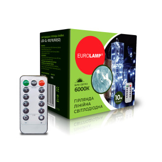 LED Гірлянда лінійна EUROLAMP 10м-6000К (S3)