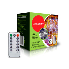 LED Гірлянда лінійна EUROLAMP 10м-6000К (S2)