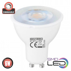Лампа діммеруюча MR16 SMD LED 6W 6400K GU10 390Lm 220-240V VISION-6