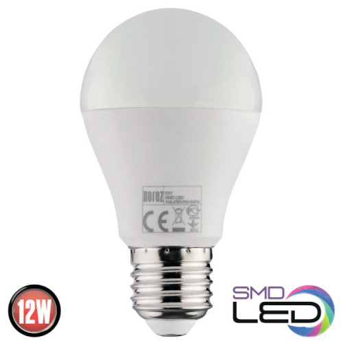 Лампа А60 SMD LED 12W 6400K E27 1050Lm 175-250V   PREMIER-12