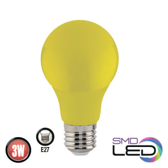Лампа A60 SMD LED 3W E27 315Lm 175-250V жовта SPECTRA