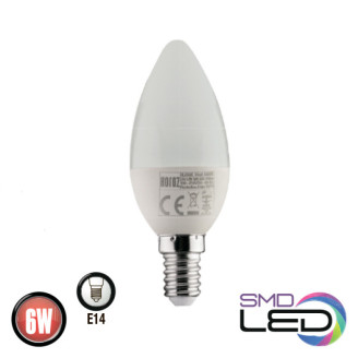 Лампа свічка SMD LED 6W 4200K E14 480Lm 175-250V ULTRA-6
