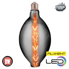 Лампа філамент LED 8W 2200K E27 620Lm 220-240V янтарна 345мм ENIGMA-XL