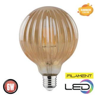 Лампа філамент LED Меридіан 6W Е27 2200К  540Lm 220-240V RUSTIC MERIDIAN-6