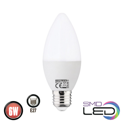 Лампа свічка SMD LED 6W 6400K E27 480Lm 175-250V ULTRA-6