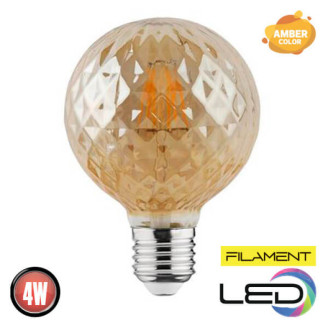 Лампа філамент LED Твіст 4W Е27 2200К  360Lm 220-240V RUSTIC TWIST-4