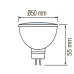 Лампа MR16 SMD LED 8W 3000K G5.3 610Lm 175-250V FONIX-8