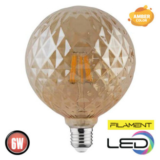 Лампа філамент LED Твіст 6W Е27 2200К  540Lm 220-240V RUSTIC TWIST-6