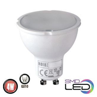 Лампа MR16 SMD LED 4W 3000K GU10 250Lm 175-250V PLUS-4
