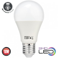 Лампа з дат. руху(5-8м) А60 SMD LED 10W 6400K E27 1032Lm 170-240V   FORCE-10