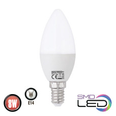 Лампа свічка SMD LED 8W 3000K E14 800Lm 175-250V ULTRA-8