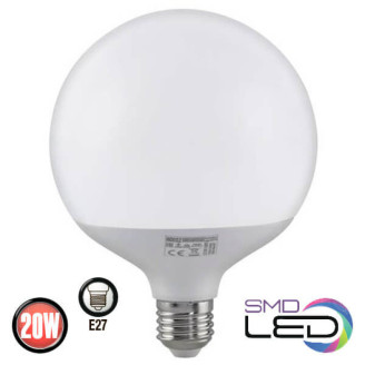 Лампа ШАР SMD LED 20W 4200K E27 1650Lm 175-250V GLOBE-20