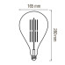 Лампа філамент LED 8W 2200K E27 620Lm 220-240V янтарна 280мм TOLEDO