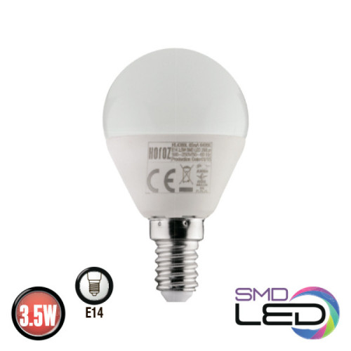 Лампа шарік SMD LED 4W 4200K E27 250Lm 175-250V ELITE-4
