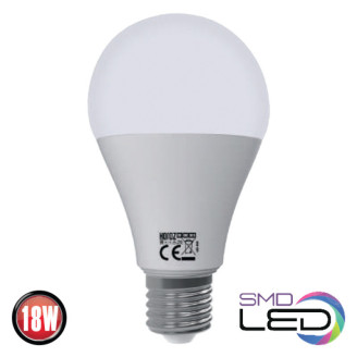 Лампа А60 SMD LED 18W 3000K E27 1600Lm 175-250V   PREMIER-18