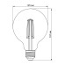 LED лампа VIDEX Filament G125FAD 7W E27 2200K дімерна бронза