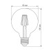 LED лампа TITANUM Filament G95 6W E27 2200K бронза