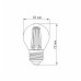 LED лампа VIDEX Filament G45FA 6W E27 2200K бронза