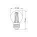 LED лампа VIDEX Filament G45FA 4W E27 2200K бронза