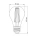 LED лампа TITANUM Filament A60 7W E27 2200K бронза