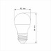 LED лампа TITANUM G45 6W E27 3000K