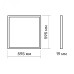 LED панель TITANUM 36W 4100K 220V PRISMATIC