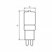 LED Лампа капсульна EUROLAMP силікон G9-3W-3000K