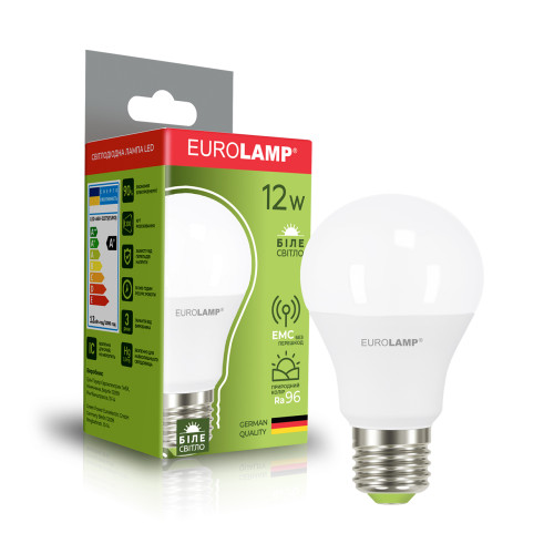 LED Лампа EUROLAMP А60-12W-E27-4000K (EURO)