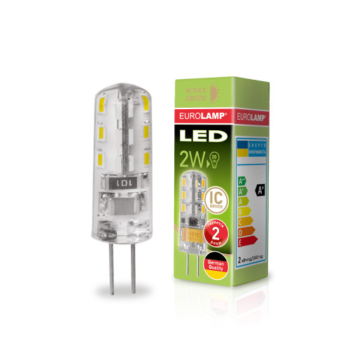 LED Лампа капсульна EUROLAMP силікон G4-2W-3000K-220V